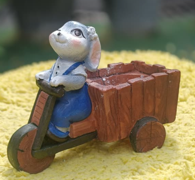 Rabbit with Trolly Planter