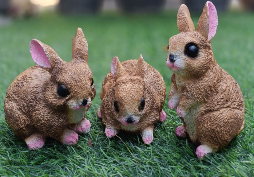 SET OF 3 SMALL RABBIT