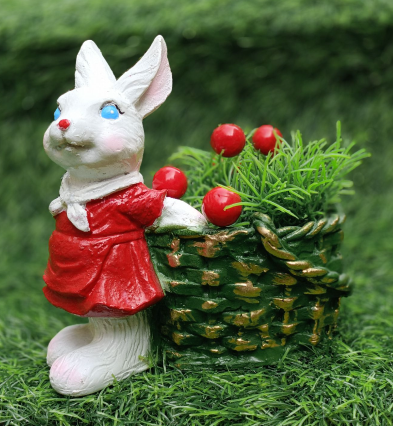 Female Rabbit Cart Planter