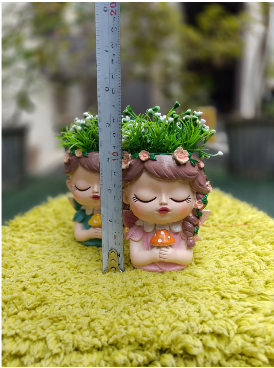 Mushroom Girl Planter ( Colour may vary ) (1 piece)