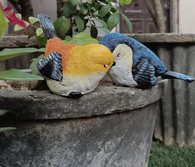SET OF 2 MINIATURE BIRDS