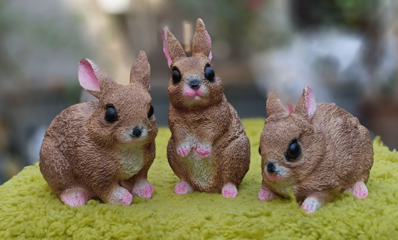 SET OF 3 SMALL RABBIT
