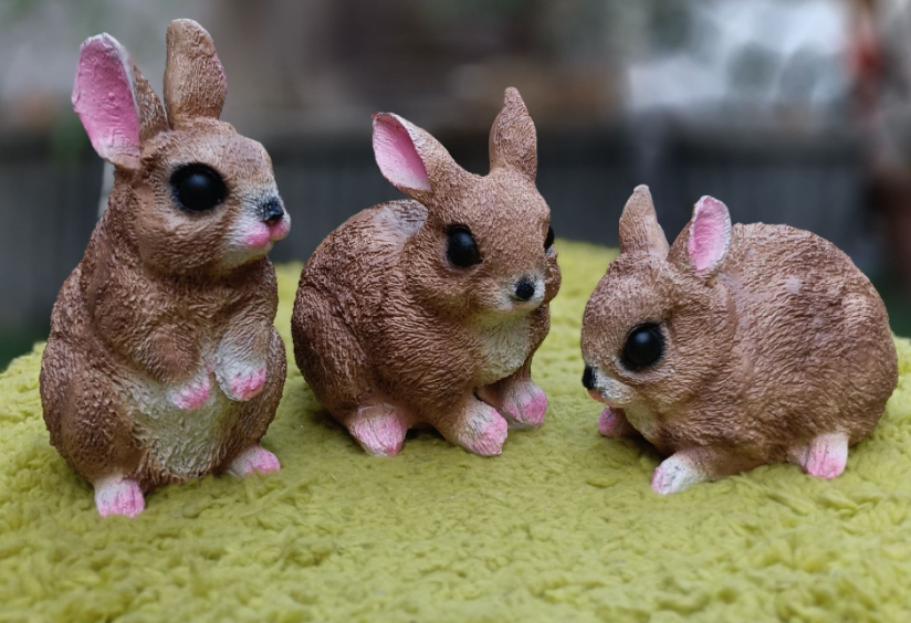 SET OF 3 SMALL RABBIT